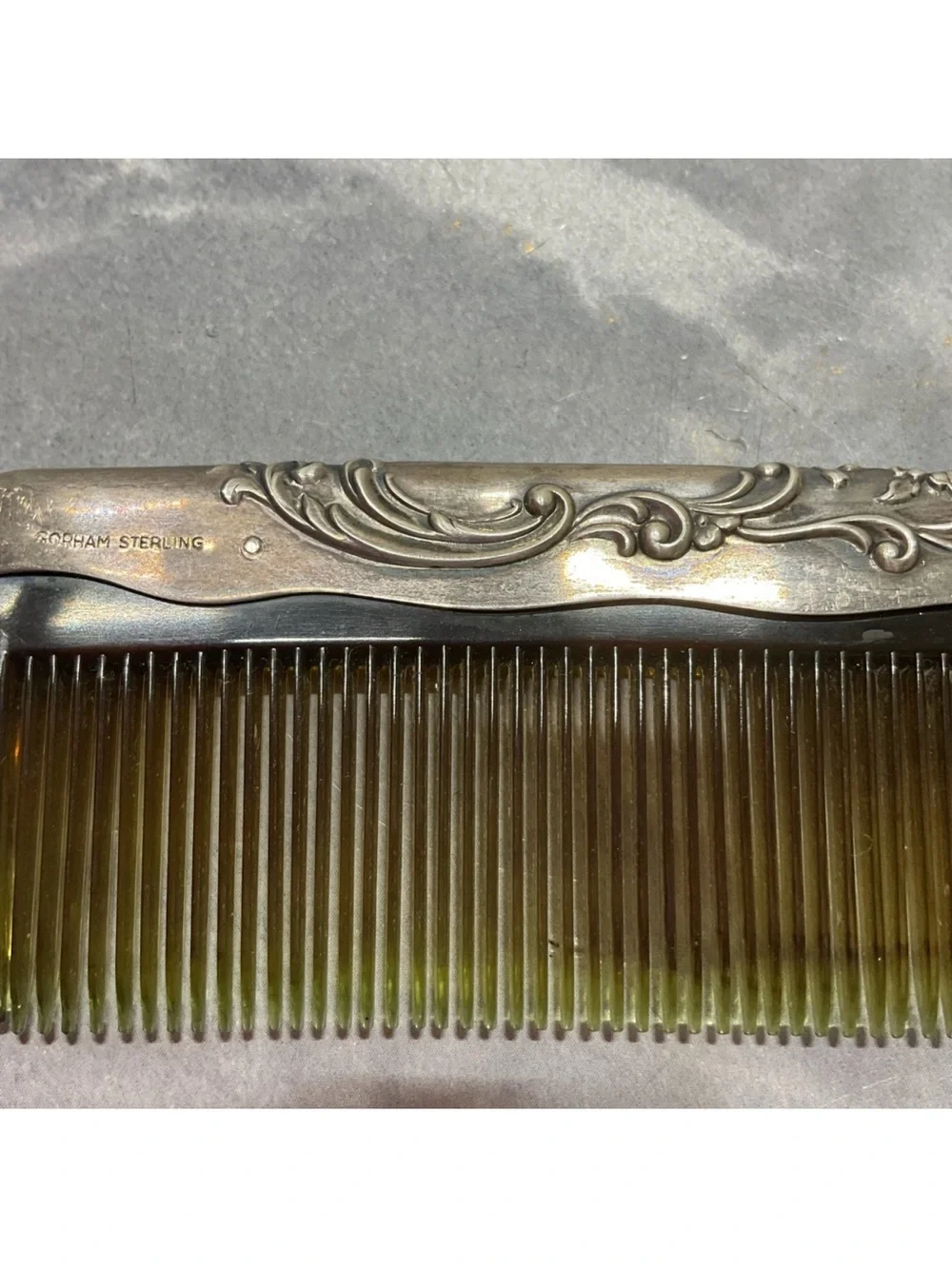 Gorham Sterling Comb Flower Pattern